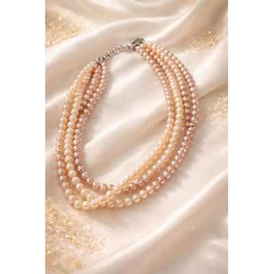 Collier Perles Nacres