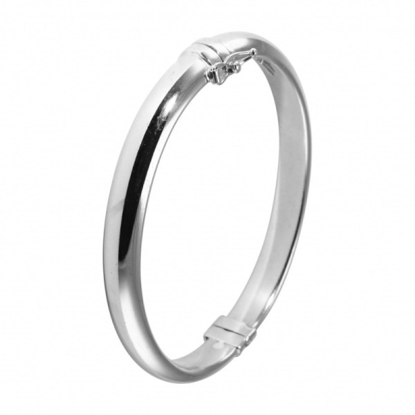 Bracelet Bangle Silver 925 Demi Bangle 8x4mm