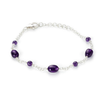 Bracelet Silver 925 and Amethyst