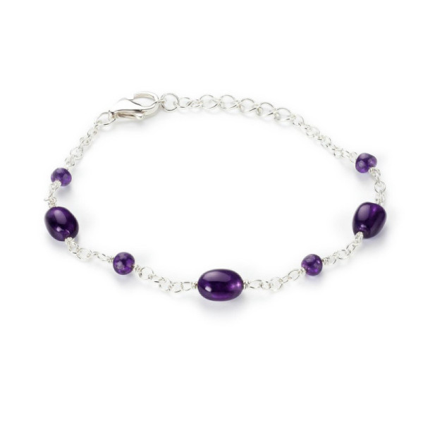 Bracelet Silver 925 and Amethyst
