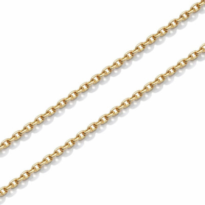Chaine Yellow Gold 750 maille forcat 1.4mm - 50cm
