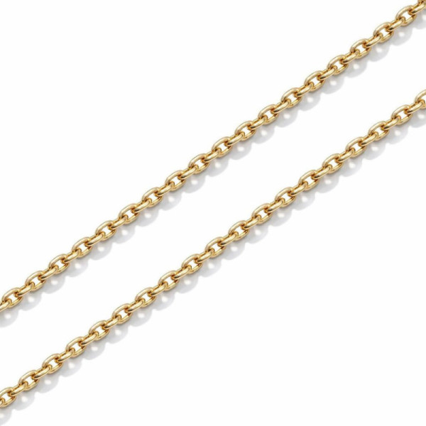 Chaine Yellow Gold 750 maille forcat 1.4mm - 50cm