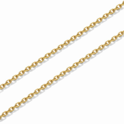 Chaine Yellow Gold 375 maille forcat 1.4mm - 55cm