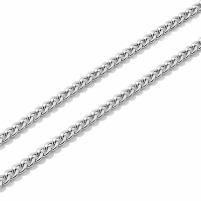 Chaine Silver Maille ID Bracelet 2mm - 60cm