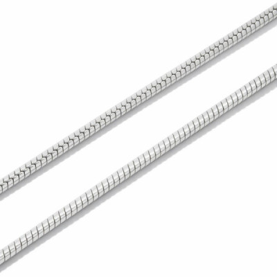Chaine Silver Maille Serpent - 1.6mm - 45cm