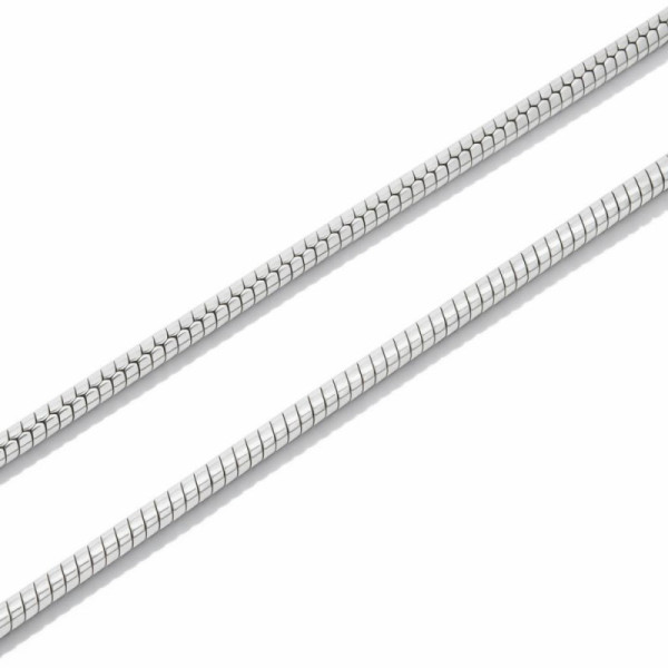 Chaine Silver Maille Serpent - 1.6mm - 45cm