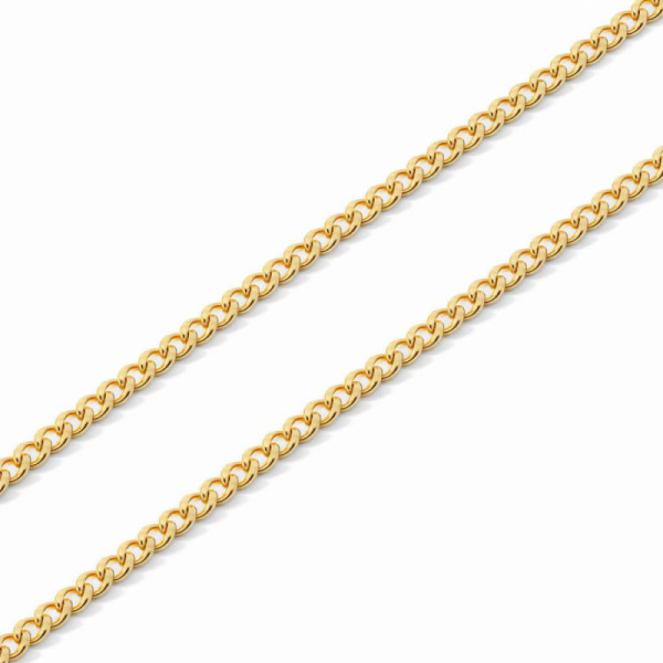 Chaine Yellow Gold 375 maille gourmette 1.6mm - 45cm