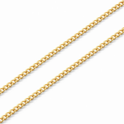 Chaine Yellow Gold 375 maille gourmette 1.2mm - 40cm