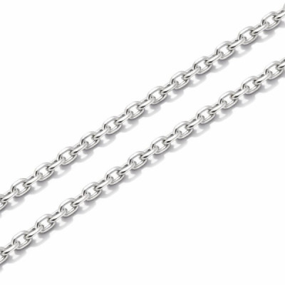 Chaine Silver Maille Forcat 2mm - 55cm