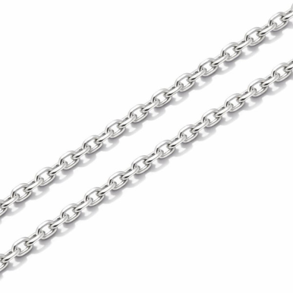 Chaine Silver Maille Forcat 2mm - 55cm