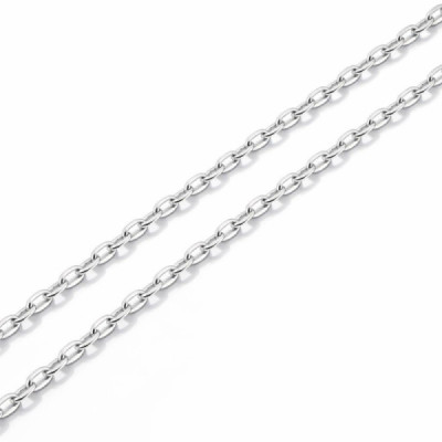 Chaine Silver Maille Forcat 1.8mm - 40cm