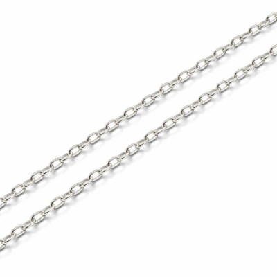 Chaine Silver Maille Forcat 1.8mm - 50cm
