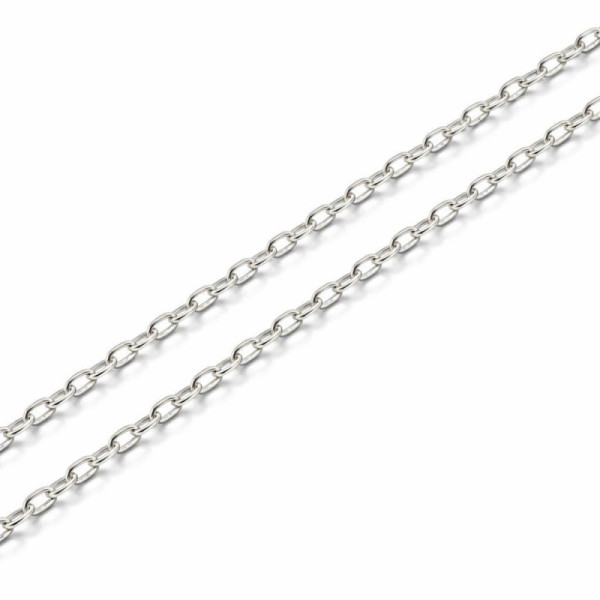 Chaine Silver Maille Forcat 1.8mm - 50cm
