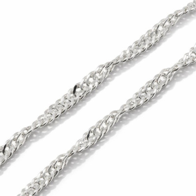 Chaine Silver Maille Singapour 2.4mm - 45cm