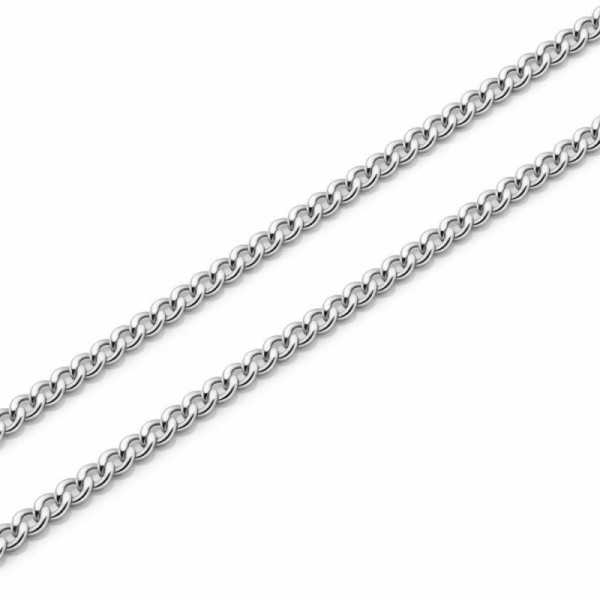 Chaine Silver Maille ID Bracelet 2mm - 70cm