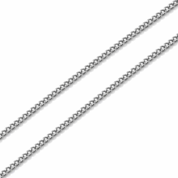 Chaine White Gold 750 Maille ID Bracelet 1.0mm - 40cm