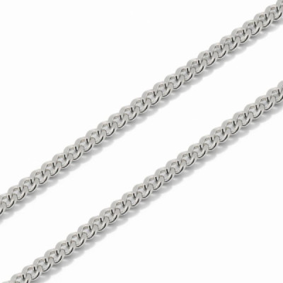 Chaine Silver Maille ID Bracelet 2mm - 45cm