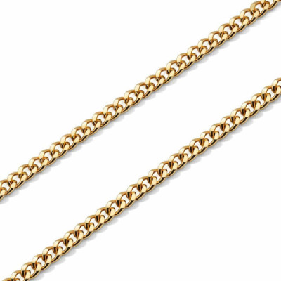 Chaine Yellow Gold 750 Maille ID Bracelet 1.6mm- 45cm
