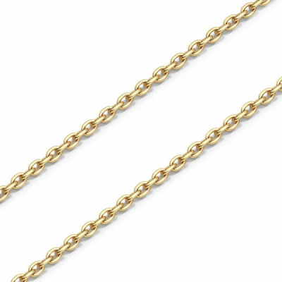 Chaine Yellow Gold 750 maille forcat 1.6mm - 45cm