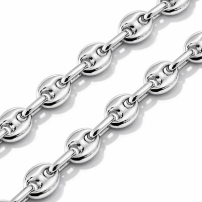 Chaine Silver 925 - Grains cafe 5.6mm - 45cm
