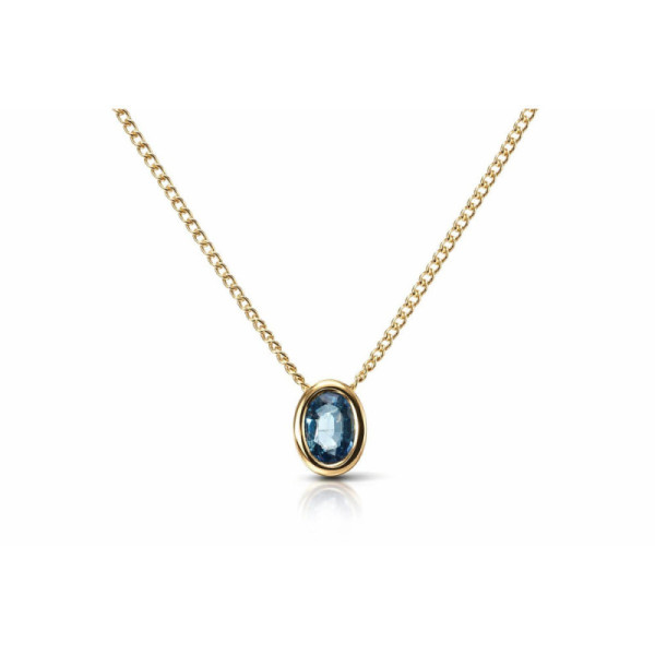 Necklace Yellow Gold 750 Sapphire