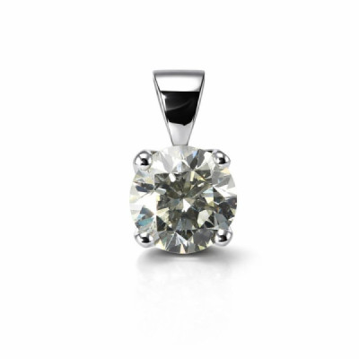 Pendant White Gold 750 Diamond 1.09 carats