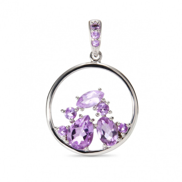 Pendant Silver Amethyst