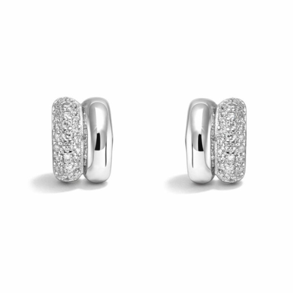 Earrings stud Silver 925 rhodium-plated Zirconia