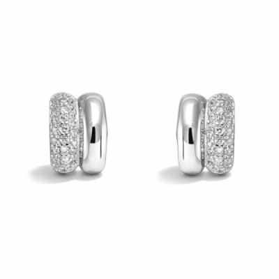 Earrings stud Silver 925 rhodium-plated Zirconia