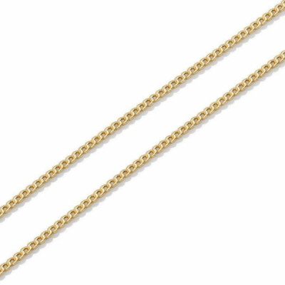 Chaine Yellow Gold 375 maille gourmette 1mm - 45cm