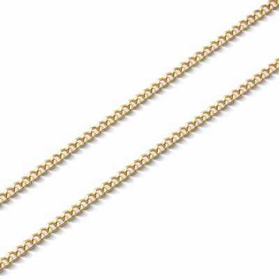 Chaine Yellow Gold 375 maille gourmette 1.4mm - 50cm