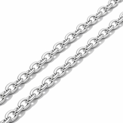Chaine Silver Maille Forcat 2mm - 50cm