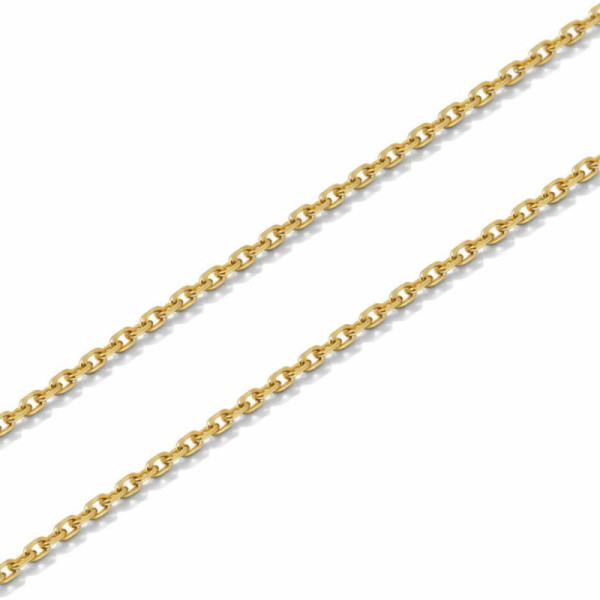 Chaine Yellow Gold 375 maille forcat 1mm - 40cm