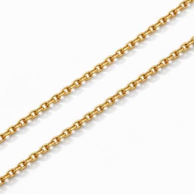Chaine Yellow Gold 375 maille forcat 1.2mm - 40cm