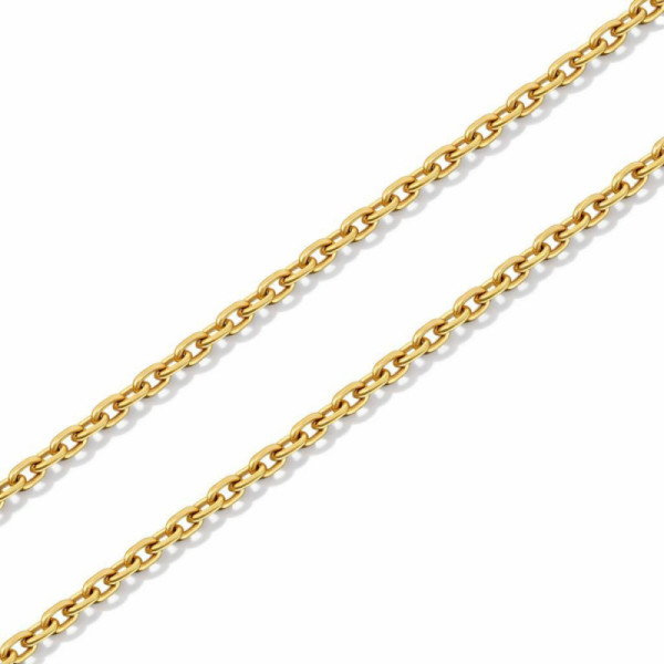 Chaine Yellow Gold 375 maille forcat 1.4mm - 50cm