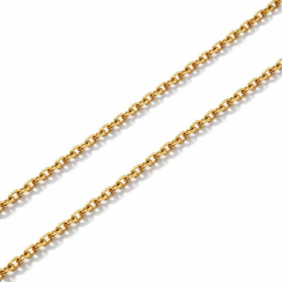 Chaine Yellow Gold 750 maille forcat 1.2mm - 45cm