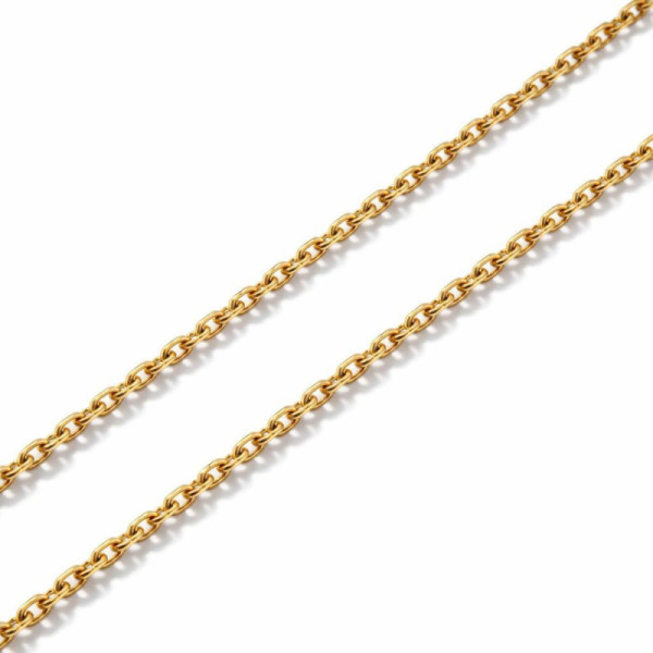 Chaine Yellow Gold 750 maille forcat 1.2mm - 45cm