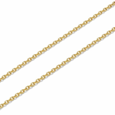 Chaine Yellow Gold 375 maille forcat 1mm - 45cm