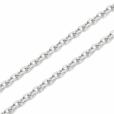 Chaine Silver Maille Forcat 1.8mm - 60cm