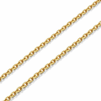 Chaine Yellow Gold 375 maille forcat 1.4mm - 45cm