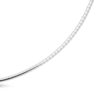 Necklace Cable Silver 925 - Maille omega 1.8mm - 40cm