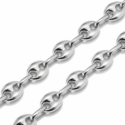 Necklace Silver Grains cafe 7.1mm x 50cm