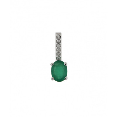 Pendentif Argent Grenat Poire